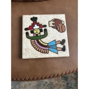 Handmade Fiesta Tiles ceramic tile trivet